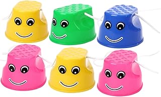 ifundom 6 Peças Crianças Andando Sobre Palafitas Brinquedos De Equilíbrio Brinquedos Infantis Brinquedos Esportivos Balde Palafitas De Equilíbrio Crianças Palafitas De Equilíbrio Crianças