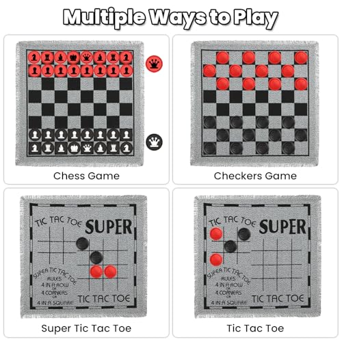 Giant 4 in 1 Chess Set miniatura 5