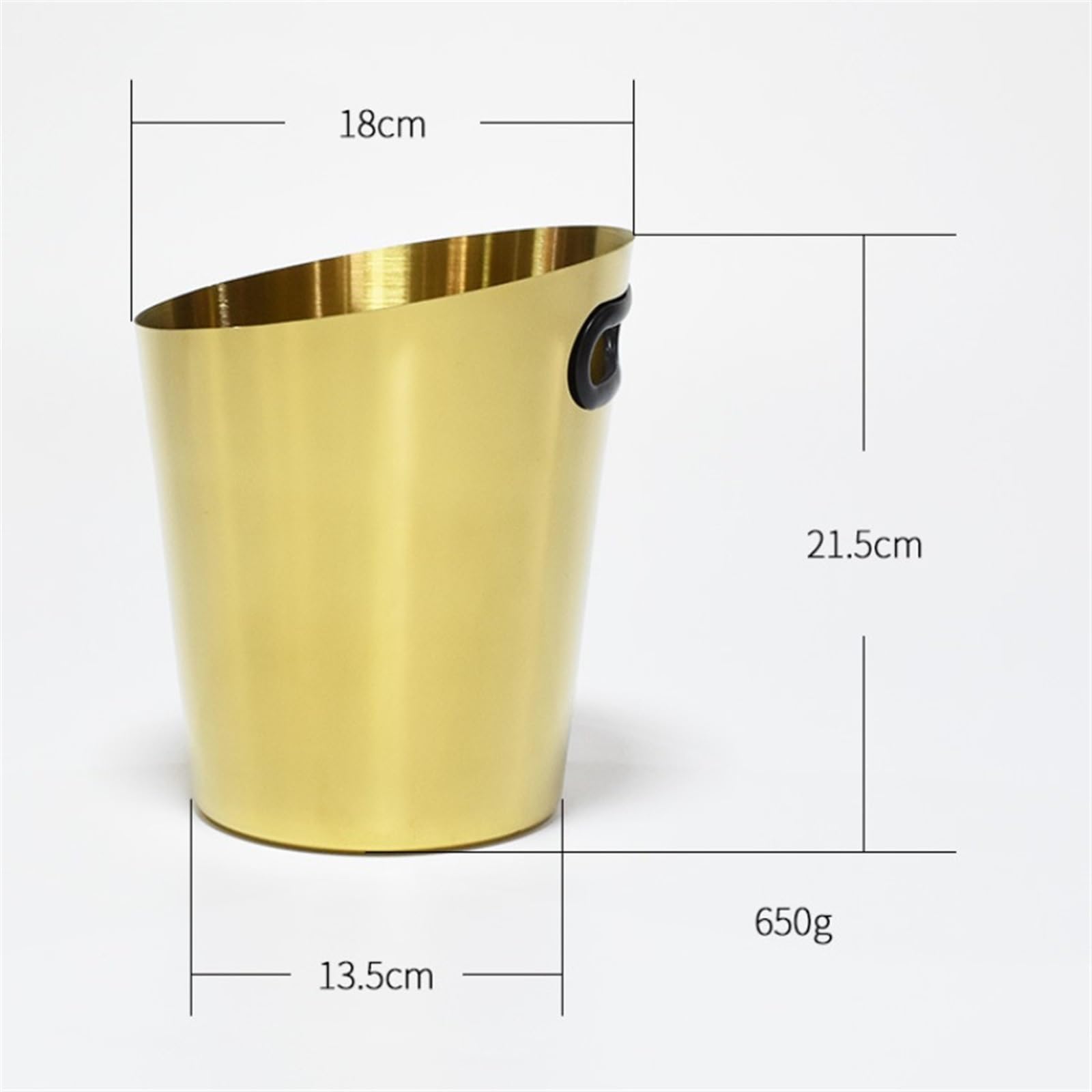 Cubo de Hielo Enfriador de Cubos Hielo Acero Inoxidable, Accesorios for Bar vinos y Whisky, Enfriador champán Cubo de Hielo frío para Barra(Silver)