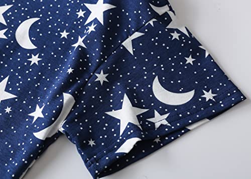Image of PNAEONG Women Pajama Set Sleepwear Tops with Capri Pants Casual and Fun Prints Pajama Sets