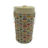 0yam Owl Storage Basket with Rope Handles, 12.6 by 23.6 Inch