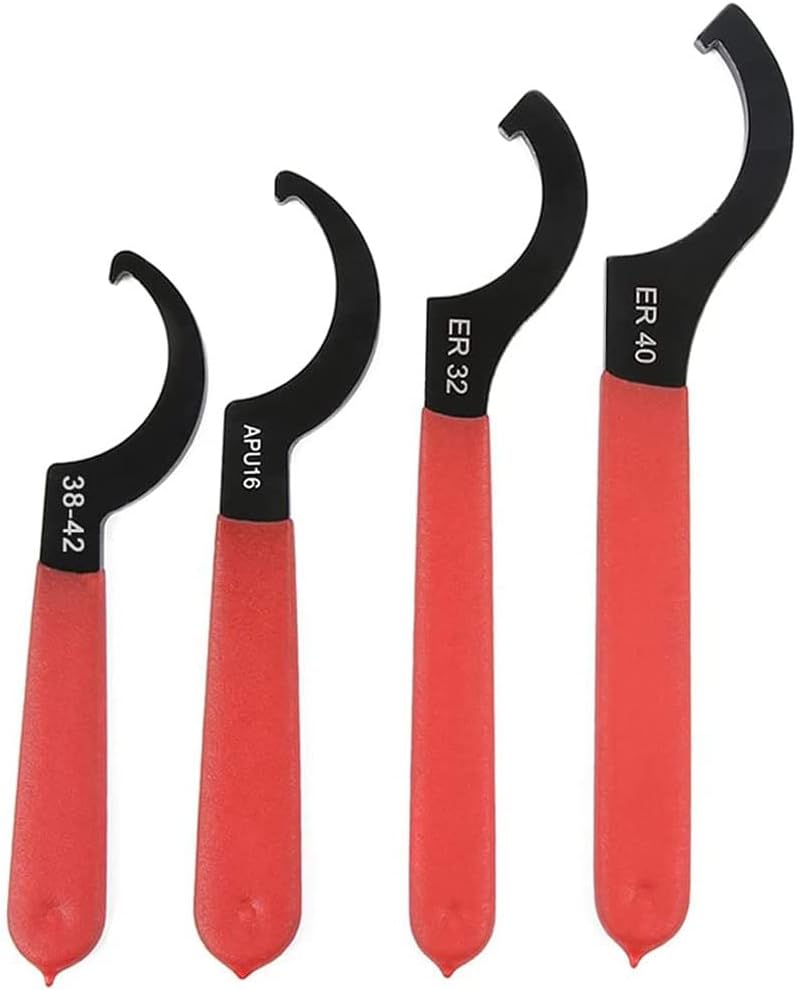 EVDZNA 6-teiliger Gewindeschlüssel Set - Verstellbare C-Schlüssel Für Fahrwerk