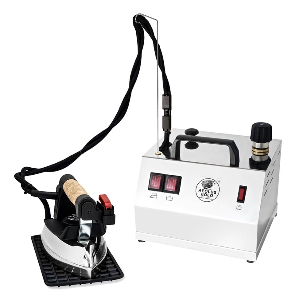 AEOLUS Professional Steam Iron Station GVS1 INOX with Energy Saving Copper Boiler External Resistance Anti-Scale Professional Iron Heat Shield Stainless Steel Shell 5 Years Warranty [Energy Class A++]