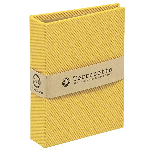 ナカバヤシ テラコッタ 溶着式ポケットアルバム チェキ20枚 イエロー TER-CK1P-70-Y