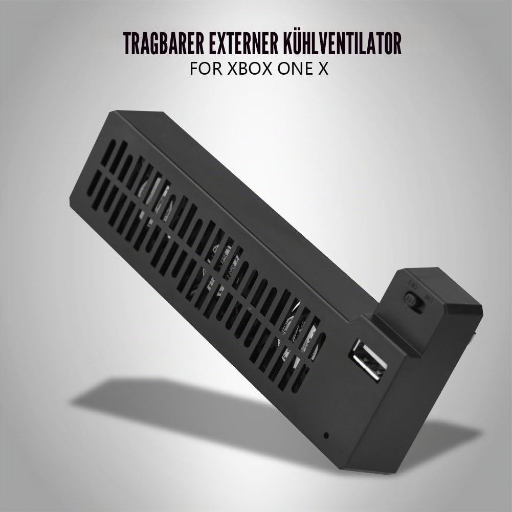 Bewinner Lüfter Ventilator Kühler, Tragbarer Externer USB-Lüfter für One X-Konsole für Lüfterständer mit 3 -Lüfter