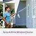 Rejuvenate High Performance Outdoor Window Spray and Rinse Cleaner with Hose End Adapter Instantly Removes Grime and Dirt Streak-Free Shine (32 oz)