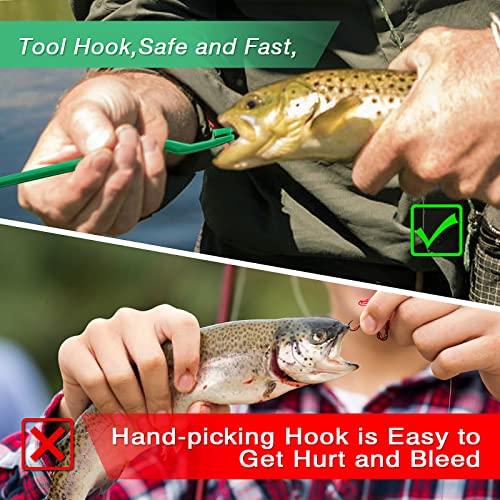 Fishing Fun 14-Piece Fishing Disgorger, 17 cm Portable Fish Hook Remover Extractor, Black and Red - Image 4