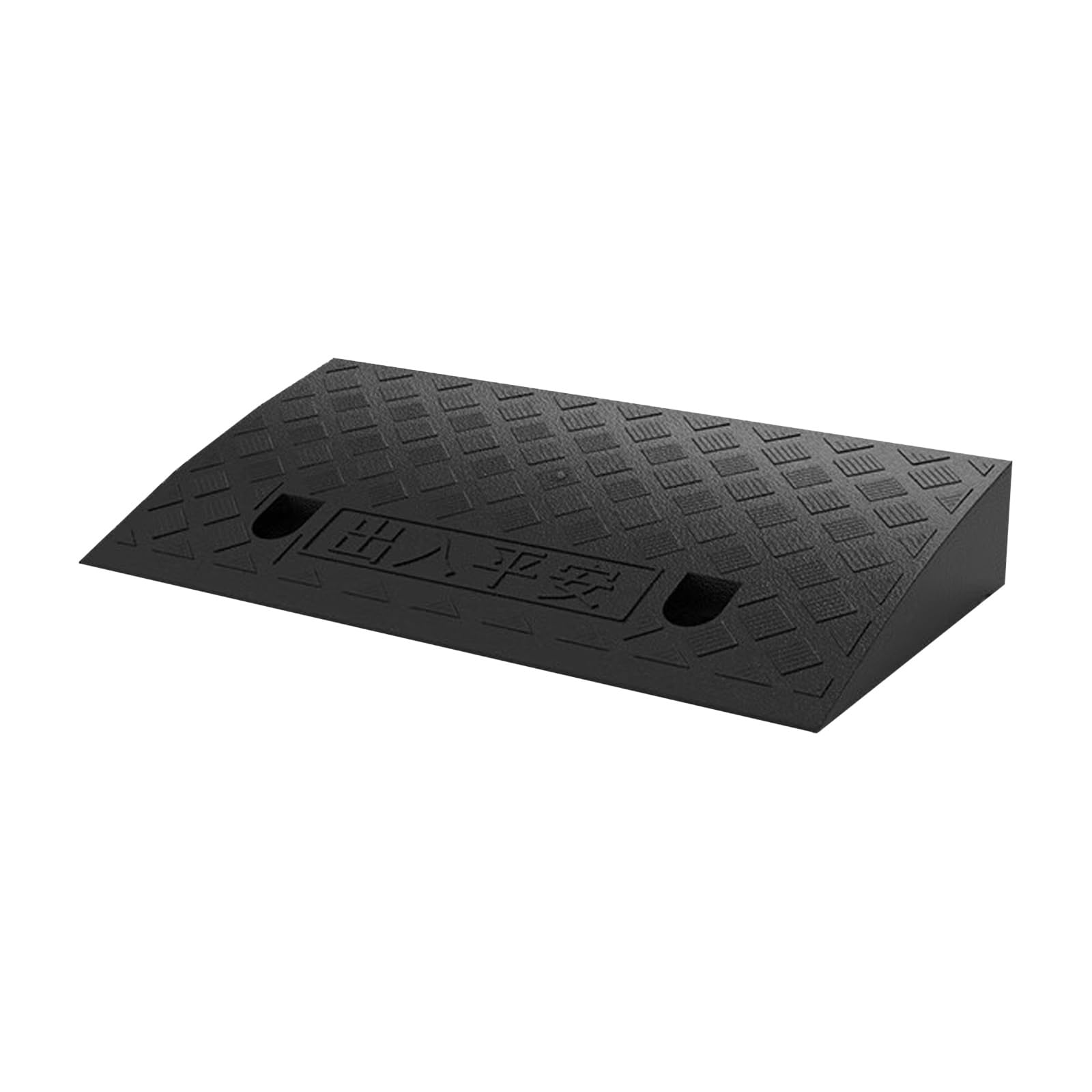Wheelchair Ramp, Curb Ramps for Driveway, Plastic Car Ramp, Anti-Slip Texture Wear and Pressure Resistance, for Entry Home Park Store Parking(Black,50x27x9cm)
