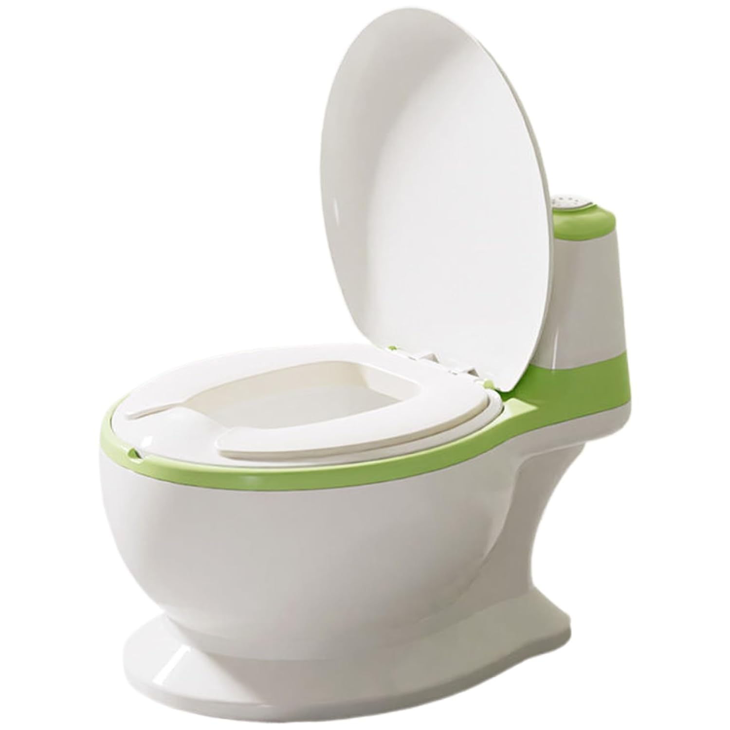 Nabhya Musical Premium Realistic Baby Commode Western Toilet Training Potty Seat With Soft Cushion & Removable Toilet Pot & Paper Dispenser Box Potty Seat (For 6 Month To 4 Year) (Green)-image-22