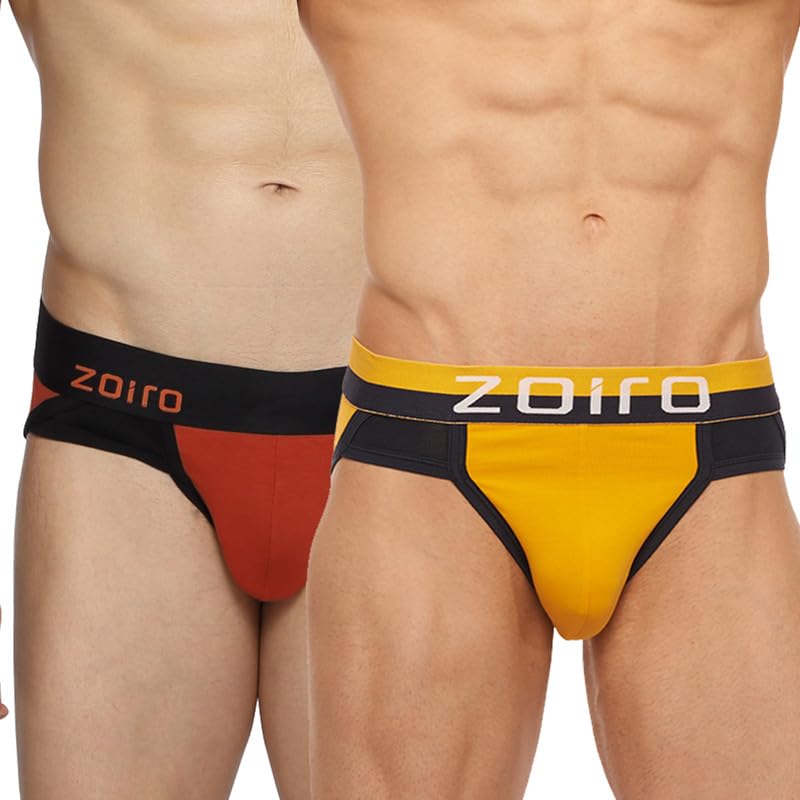 Image of Zoiro Men's Cotton Solid Brief Combo Pack |Colour's May Vary