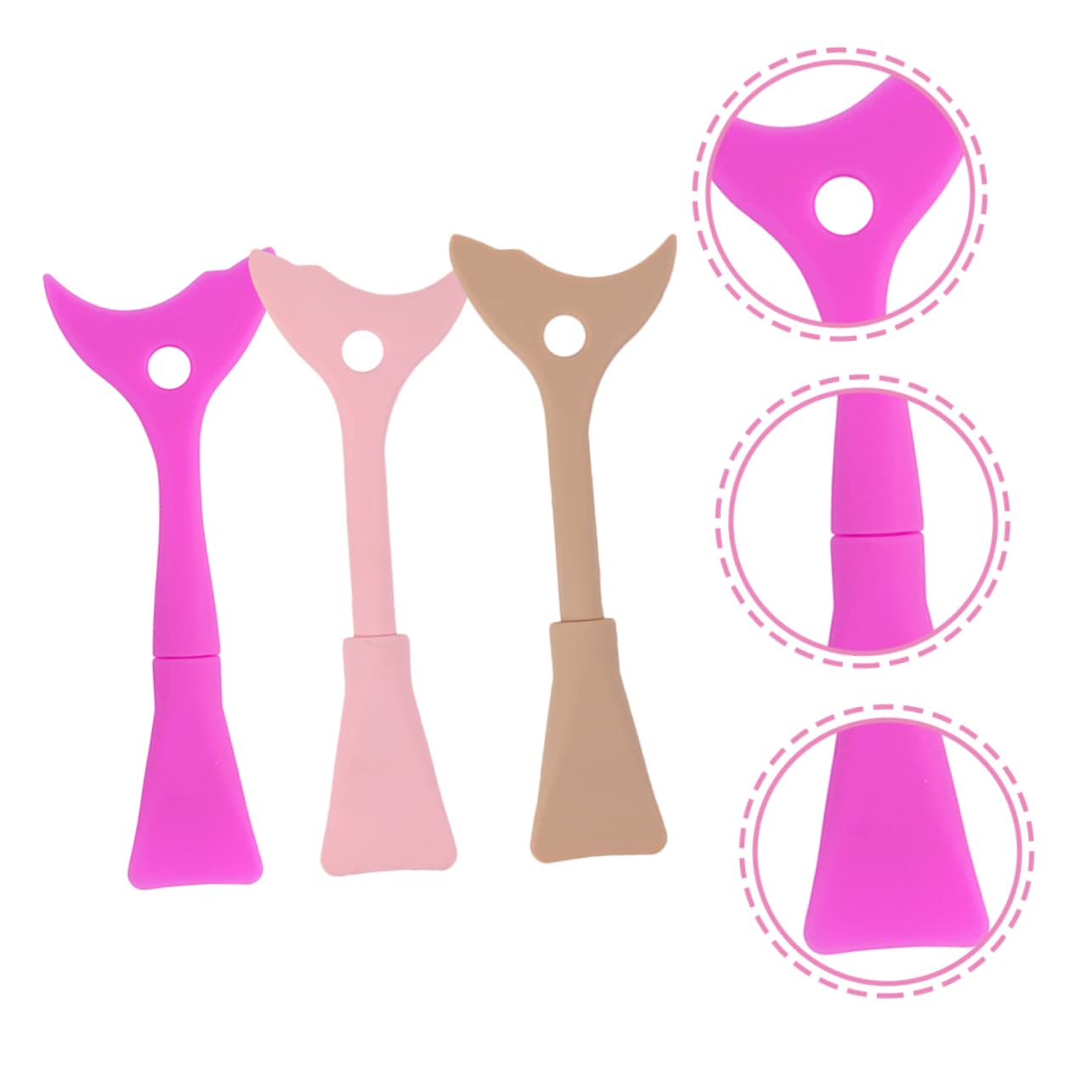 Baluue Professional Makeup Tool Set 3pcs Silicone Eyelash Shield Eyeliner Applicator Mascara Helper Makeup Lash Separator