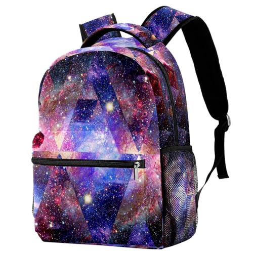 Sac à dos d'école univers géométrique pour ranger classeurs et cahiers