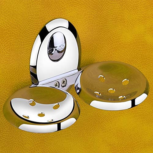 EASYHOME FURNISH soap Dish Double soap case Stand for washbasin sabu