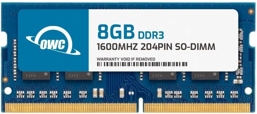 OWC 8GB DDR3L 1600 PC3L-12800 CL11 2Rx8 204-pin 1.35V Non-ECC SODIMM Memory RAM Module Upgrade Compatible with HP EliteBook 840 G1 840 G2 850 G1 850 G2 OWC 8GB DDR3L 1600 PC3L-12800 CL11 2Rx8 204-pin 1.35V Non-ECC SODIMM Memory RAM Module Upgrade Compatible with HP EliteBook 840 G1 840 G2 850 G1 850 G2