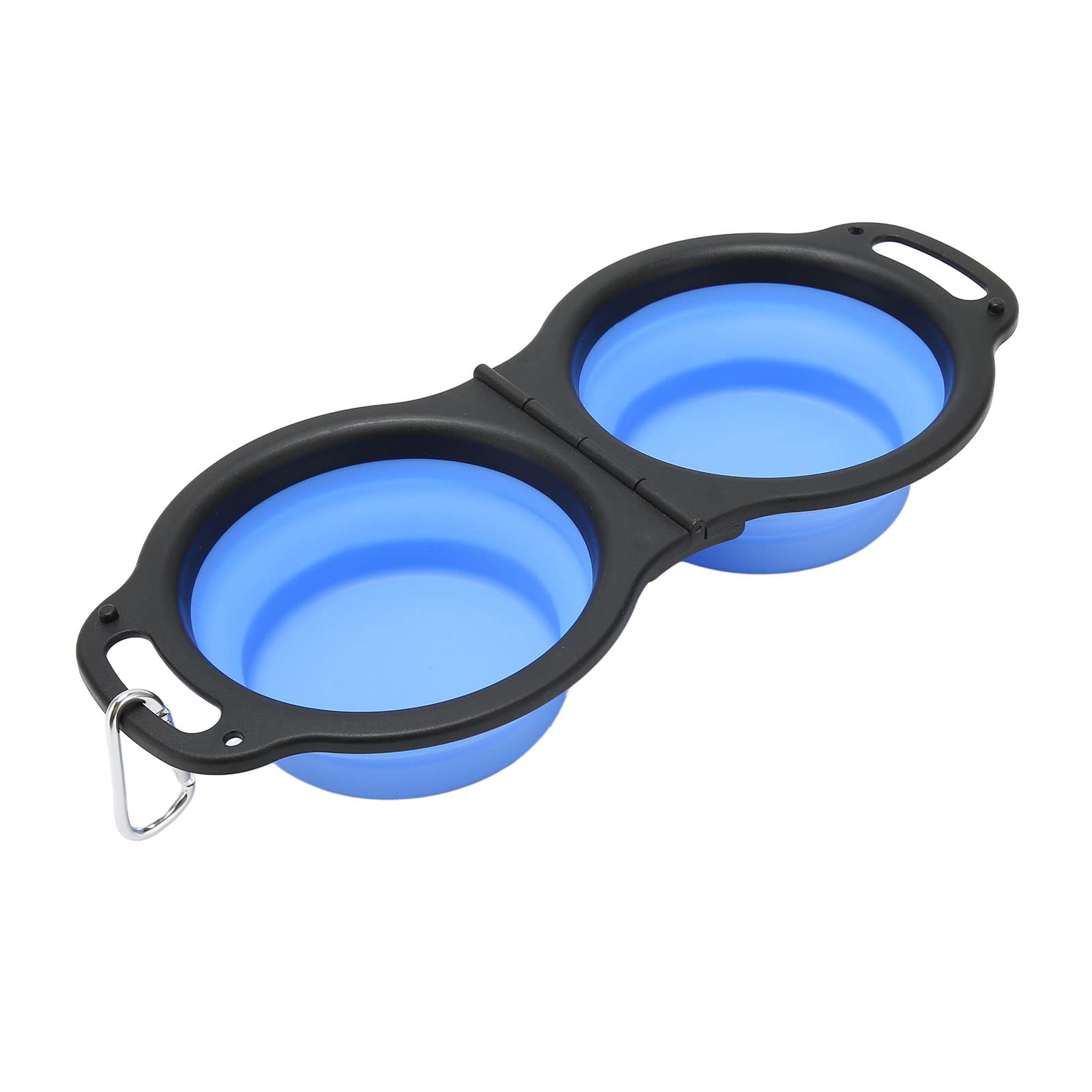 Dog Bowls 2 in 1 Thickened Odorless Portable Foldable Pet Cat Food Water Bowls with for Hiking