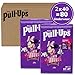Pull-Ups Girls' Potty Training Pants, Size 5T-6T Training Underwear (46+ lbs), 80 Count (2 Packs of 40)