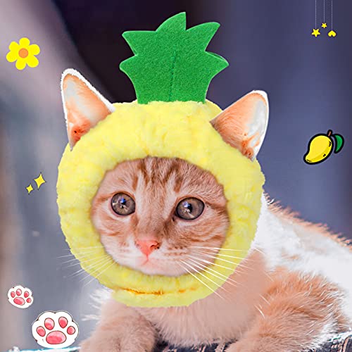 3 pieces cat hats cat halloween costume banana pineapple red fruit shaped hat soft cap adjustable accessories breathable headwear for cat kitten puppy pet festival birthday theme party photo prop 5 3 pieces cat hats cat halloween costume banana pineapple red fruit shaped hat soft cap adjustable accessories breathable headwear for cat kitten puppy pet festival birthday theme party photo prop - image 6