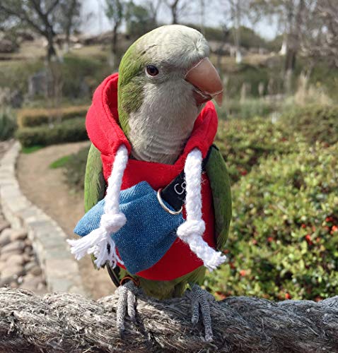 image for HEZHUO Bird Flight Suit,Parrot Bird Supplies, Warm and Comfortable, Ti
