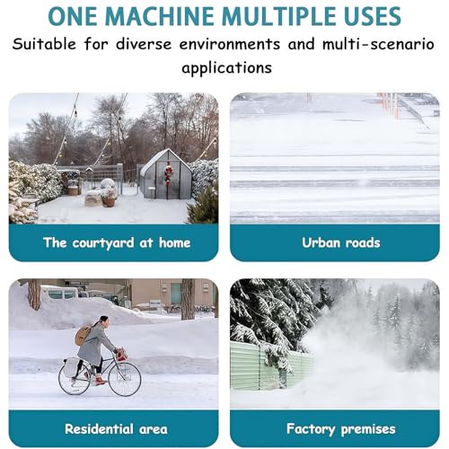 Cordless Snow Blower, 12-Inch Wireless Snow Shovel with Brushless Motor, Adjustable Handle, 26ft Throwing Distance for Driveways and Patios