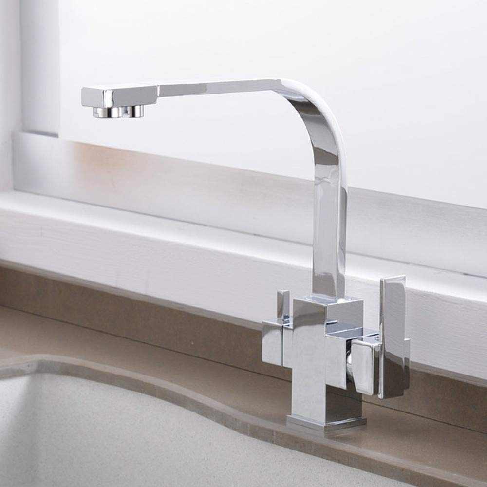 Mitigeur de cuisine 3 en 1 multifonctionnel avec filtre pour eau potable inversée sous évier