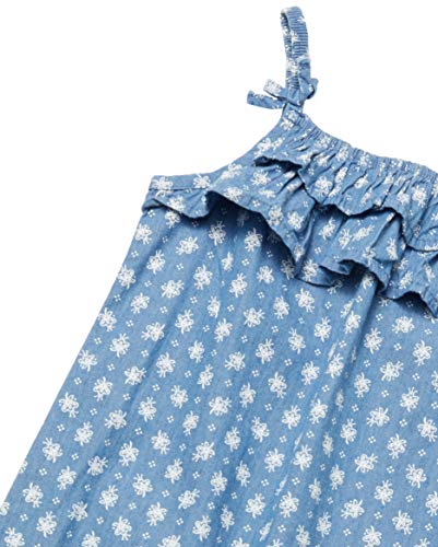 Macacão Florzinhas, Tip Top, Meninas, Azul (Azul Claro), 3T