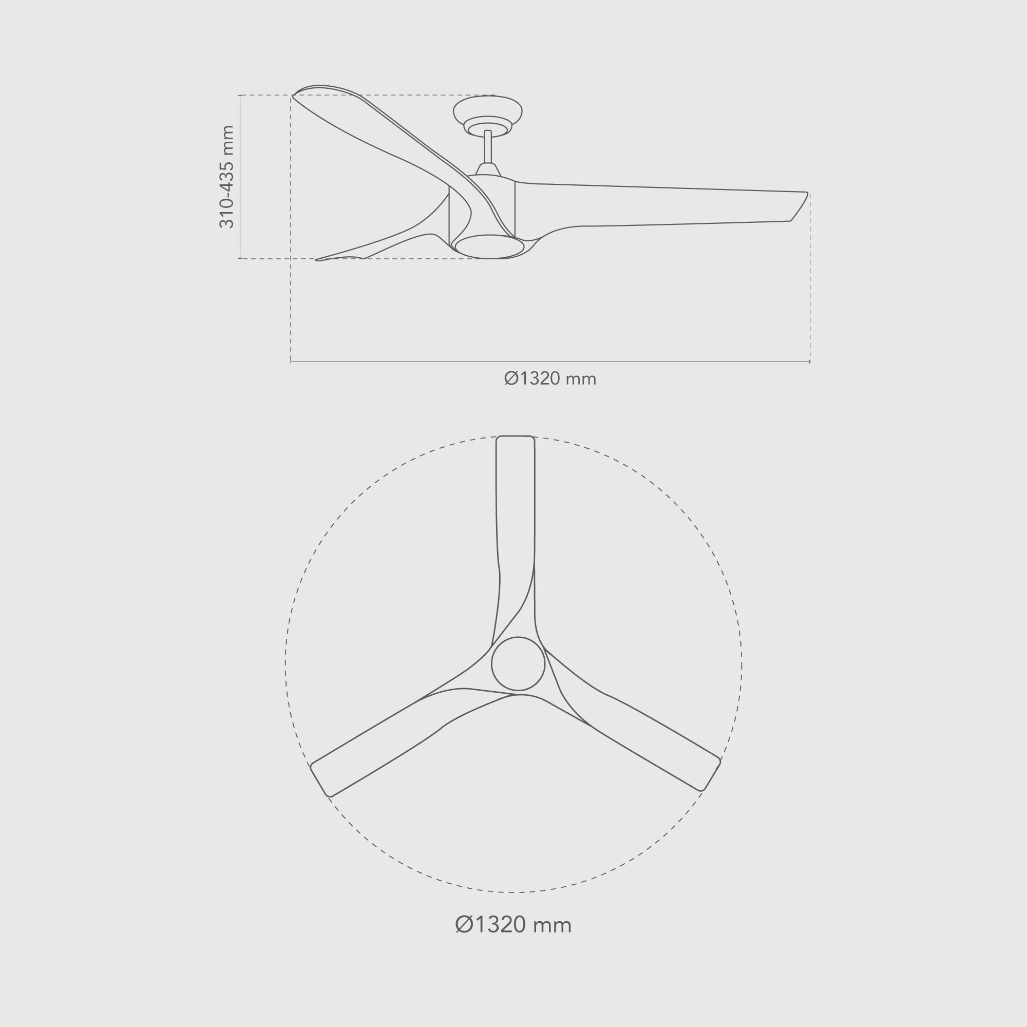 Nevaly Ventilador Techo Blanco/ABS Efecto Madera. Luz Led 24W Neutra/Cálida/Extra Cálida. Motor DC. 3 Aspas Ø132cm. Verano/Invierno. 6 Velocidades. Control Remoto Temporizador. Silencioso.