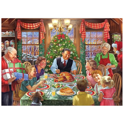 RoseArt - Back to The Past - Holiday Table - Rompecabezas de 1000 piezas para adultos miniatura 2