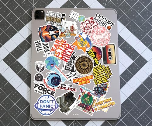 Image of WallDesign Space & Science Sticker Collection: 96 Laminated Stickers for Mobile, Laptop, Personalizing and Gifting! Durable, Hi-Quality Print for Astronomy Lovers-Self-Adhesive