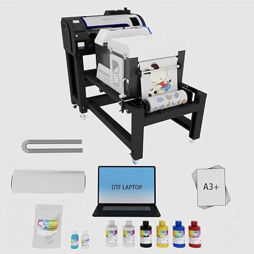 Lancelot Auto-Maintenance A3 M1630 Pro DTF Printer Bundle:All-in-One Automatic T-Shirt Printing System with Powder Shaker & Heater Dryer,T Shirt Making Machine,Ideal for Small Business & Startups