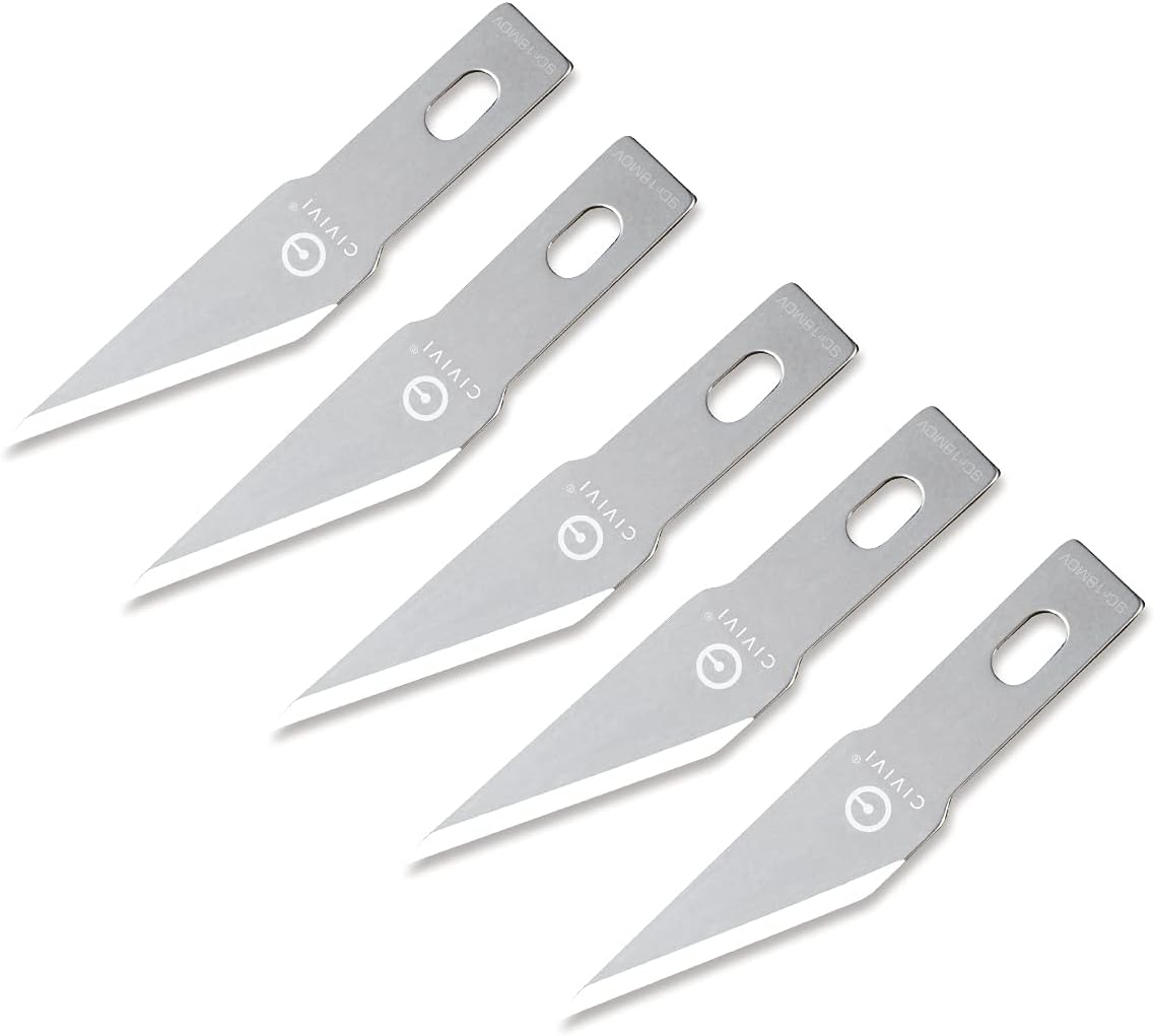 5PCS MT Blade 1 Utility Blades for CIVIVI Polymorph Titanium Carabiner Multi-Tool CA-08A