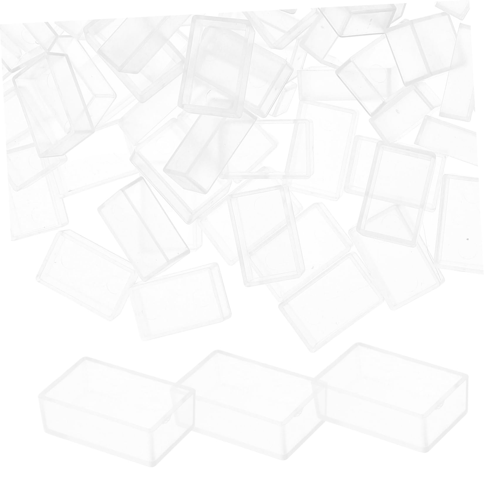 ERINGOGO 100pcs Mini Paint Containers with Lids Portable Travel Watercolor Palette Empty Paint Strips Painting Small Cups for Outdoor Sketching Watercolor