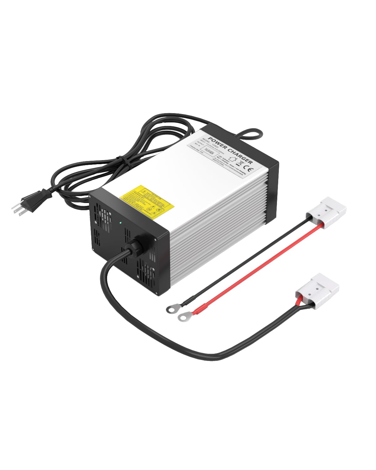 LiFePO4 Battery Charger 12V 40A, AC-DC Smart Lithium Battery Charger for 12.8V LiFePO4 Lithium Batteries, 40A Fast Charging for Solar, Marine, RV, Trolling Motor Batteries