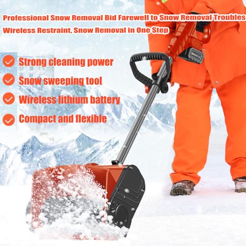 Machine de déneigement sans fil 1200W pliable avec balayeuse électrique de 32cm - 2