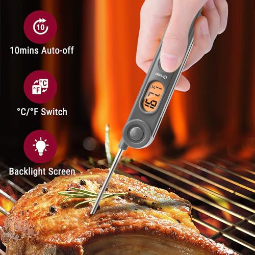 Image of TempPro TP03B Digital Instant Read Meat Thermometer Kitchen Cooking Food Candy Thermometer with Backlight and Magnet for Oil Deep Fry BBQ Grill Smoker Oven Thermometer (Previously ThermoPro)