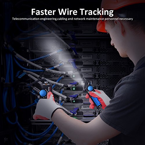 Wire Tracker, ELEGIANT Cable Tester RJ11 RJ45 Multifunction Wire Tracker Line Finder for Network Cable Collation, Telephone Line Test, Continuity Checking