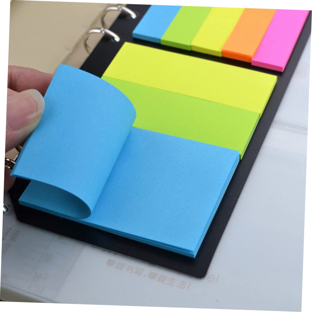 HOMSFOU 5 Stück Multifunktionale Buchmarkierungen Praktische Sticky Flags für Notizen und Lesezeichen für Schule und Büro Professionelle Haftnotizen zur Einfachen Organisation