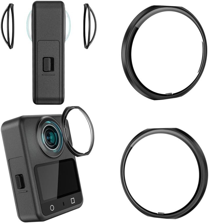 Protector de lentecubierta protectora de lente para DJI Osmo 360, dureza 9H alta transmitancia, resistente al agua a prueba de polvo (vidrio óptico)