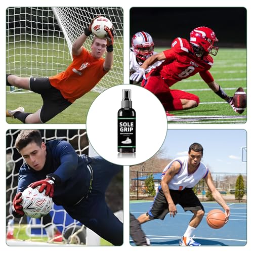 3 Flaschen Grip Spray Torwarthandschuhe Sportschuh-Griffspray Fußballtrainingszubehör zur Verbesserung der Ballkontrolle und Griffkraft für Spiele und Training (118ml)