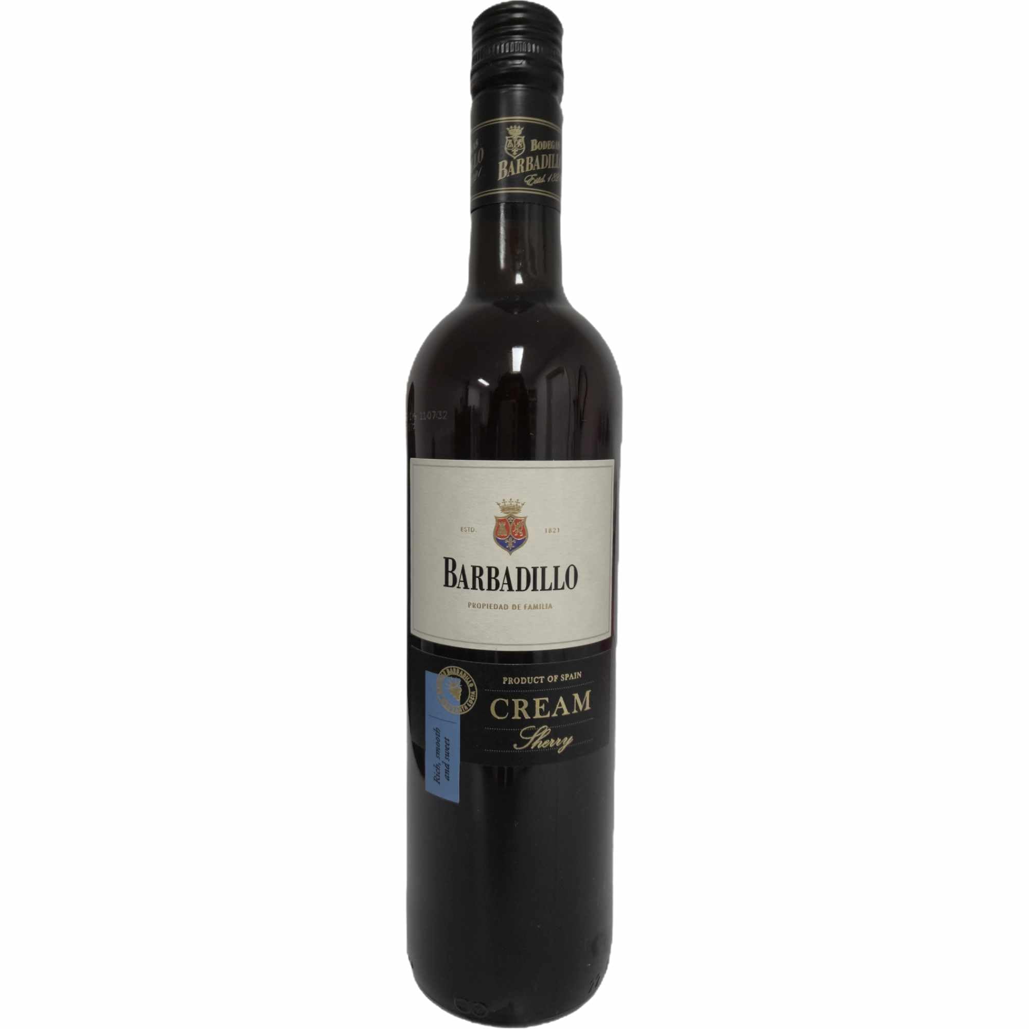 Barbadillo Cream Sweet Sherry Wine, 75 cl