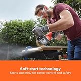 BLACK+DECKER 115mm 710W Compact, Corded Angle Grinder, BEG010-QS, (Fitted with European Plug and Power Cable) - Image 5