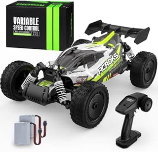 RCROKS RC Cars 1:12 Scale for Boys Large RC Buggy Truck 28km/h Toy Grade 2WD Variable Speed Control Toy Vehicle for Kids 2.4GHz Remote Control Racing Car Girls Boys Age 6 7 8 9 10 11 12 Birthday Gift