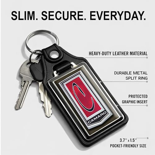 Image of Brotherhood Car Key Chain for Camaro - Classic Models Keychain for Men and Women Gift Key Ring - Golden Brown - 2nd Gen 71-73