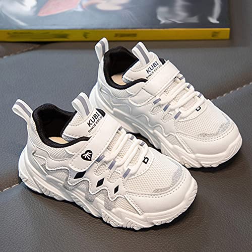 Children Outdoor Sports Shoes Thick Soles Non Slip Lace Up Mesh Breathable Shoes Sneakers for Little Boys Girls4