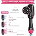 One 4-1 Step Hair Dryer & Volumizer Hair Dryer Brush Blow Dryer Brush, Ceramic Hot Air Brush Styler and Dryer Negative Ion Air Hair Brush