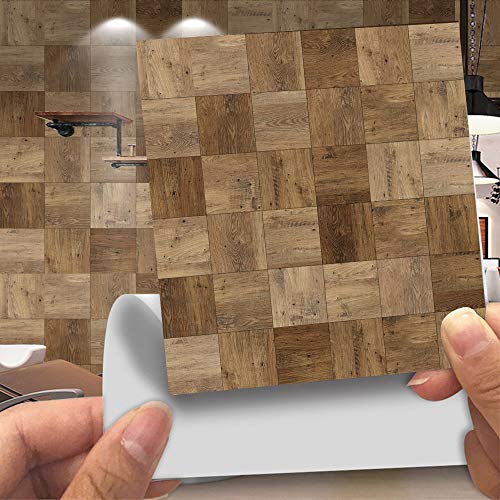 Hiser 20 Pezzi Stile Imitazione venatura del Legno...