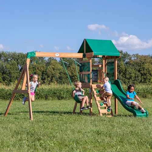Backyard Discovery 2001046 Buckley Hill Wooden Swing Set thumb #2