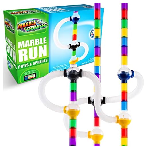 Marble Genius Marble Run Pipes & Spheres Accessory Set