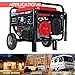 DuroStar DS5500EH 224cc 5,500-Watt Dual Fuel Portable Generator, Home Back Up & RV Ready, 50 State Approved
