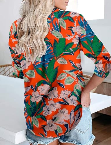 Image of Magritta Long Sleeve Shirts for Women Fashion Button Down Blouse Tops