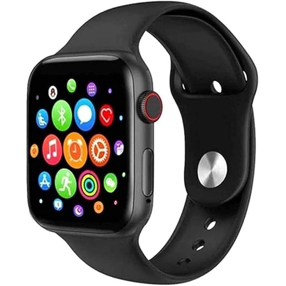 T500 Smart Watch: Bluetooth, Waterproof, ECG, Heart Rate Monitor, Fitness Tracker, Android & iOS Compatible (Black)